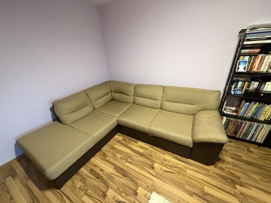 Coltar extensibil Mobexpert, lada depozitare, maro