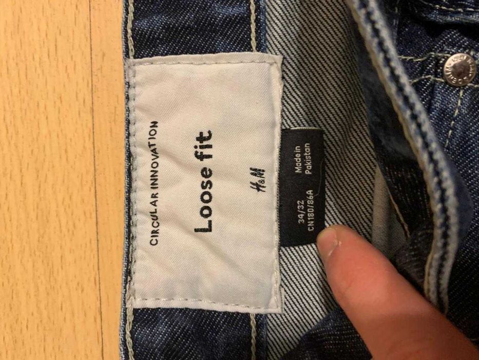 Dark Blue Baggy Jeans H,M