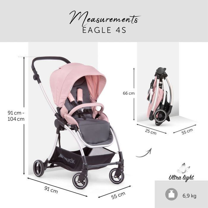 Бебешка количка Hauck Eagle 4S Pink
