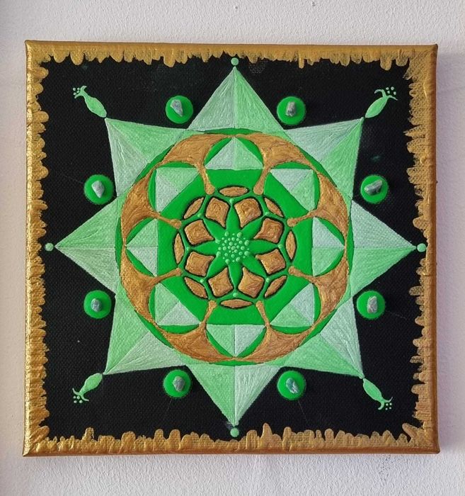 Tablouri UNICE pe panza chanvas negru, TEHNICA ACRILICE