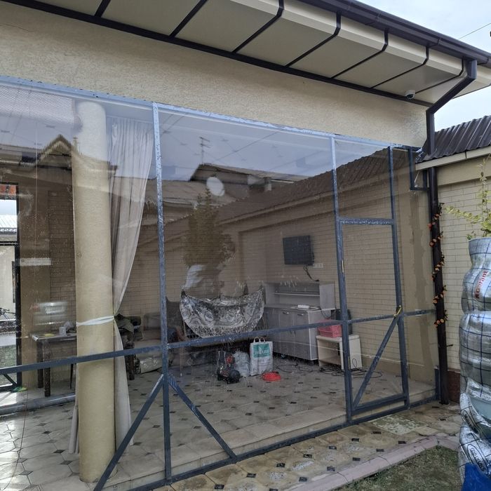 Установка баннер, тент, закрытие бассейна с гарантией