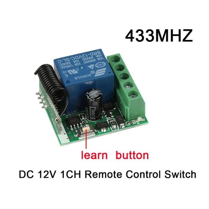 Modul remote control 1 canal 12V 433MHZ cu telecomanda