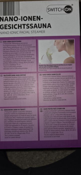 Sauna faciala cu nano ioni