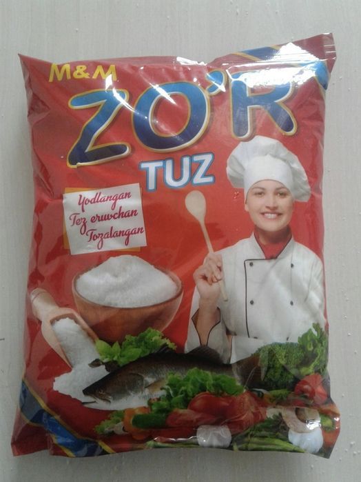 TUZ maxsulotlari chorva mollari uchun va osh tuzlari optim narxda