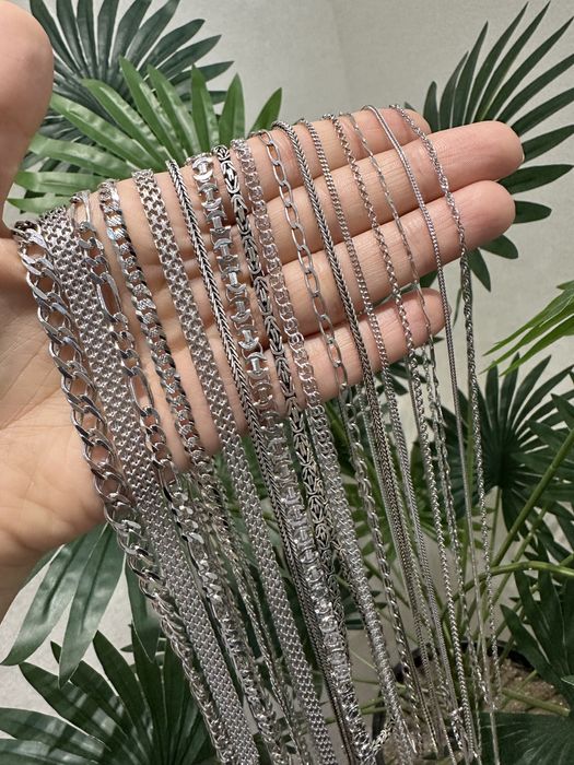 Серебряный стильный трос. Серебро 925. Есть  Доставка.