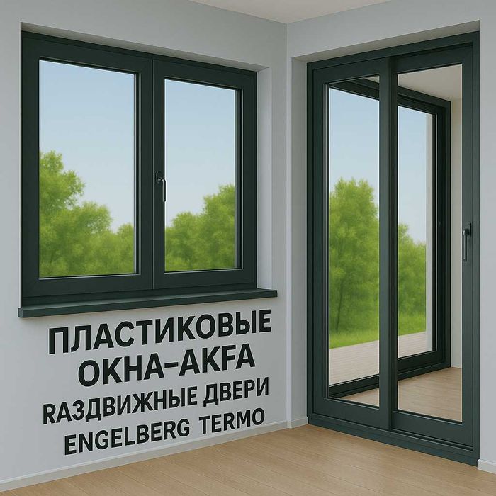 Окна и двери акфа пластиковые раздвижные Akfa romlar