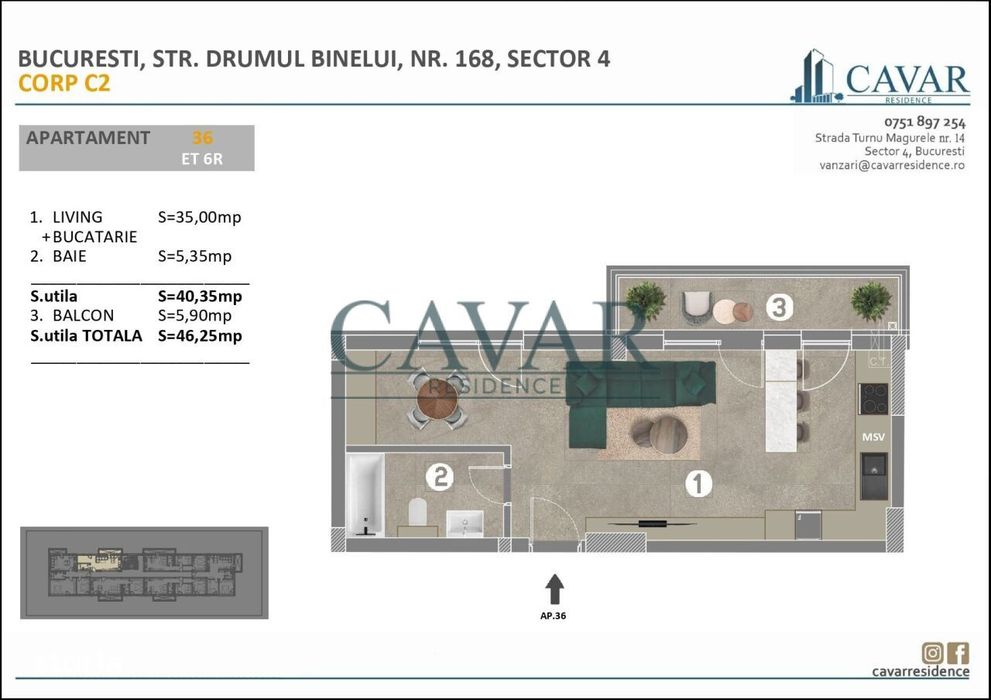 Apartment in Bucuresti - Vedere 3