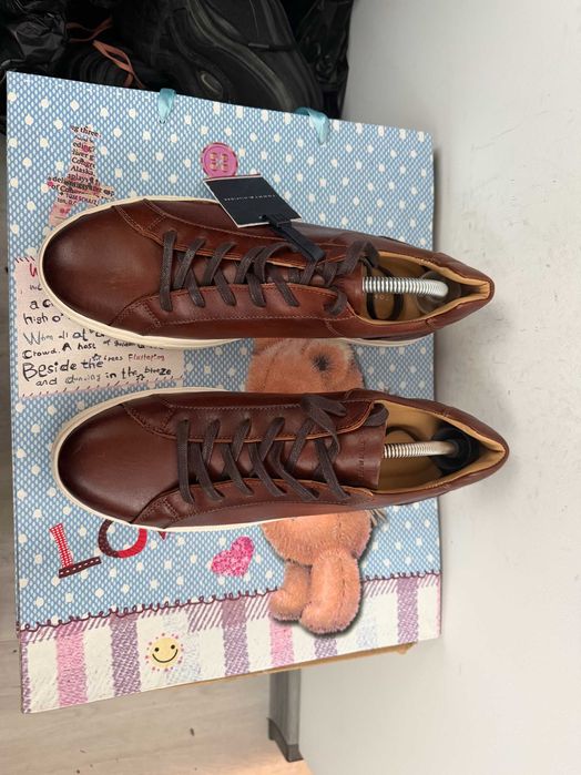 Tommy Hilfiger Premium Leather Cupsole Cognac''оригинални сникърси