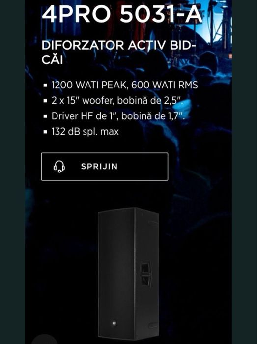 Boxe active dublu 15 RCF 4PRO 5031 A 2 buc