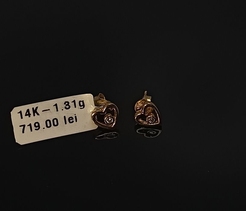 Bijuteria Royal cercei din aur 14k 1.31 gr