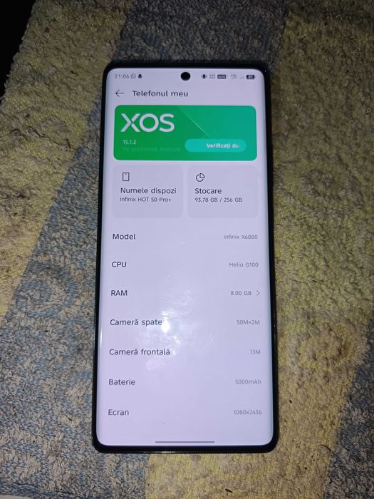 Vând infinix Hot pro 50 plus