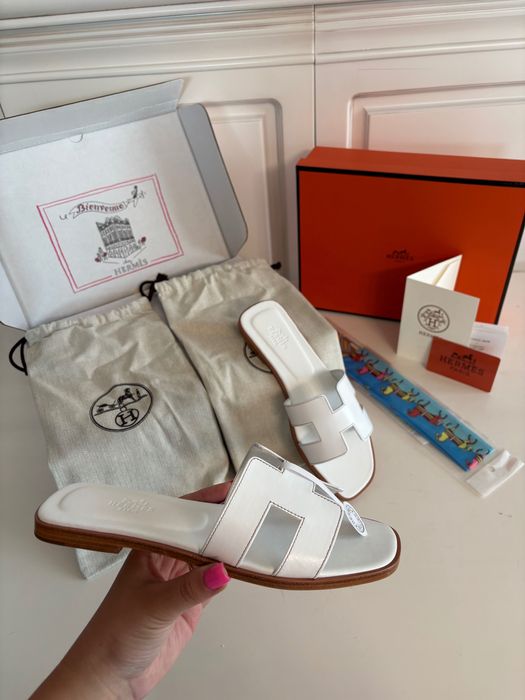 Papuci Hermes Noi , 100% Piele Naturală , Full Box, Mărimi 35/41 !!!