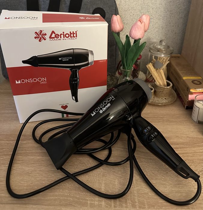 Ceriotti Monsoon 3400 Бутиков черен сешоар НОВ в гаранция