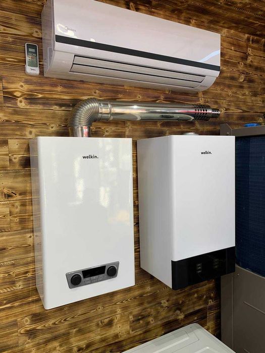 Газовый котел двухконтурный Magnus 20 кВт Welkin + ГАЗОВАЯ ТРУБА