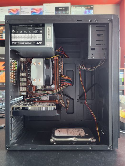 Core i3 9100f + GTX 1050Ti + DDR4 8Gb + SSD 256Gb + HDD 500Gb