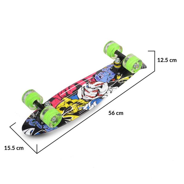 Промоция! Скейтборд Graffiti LED 22"