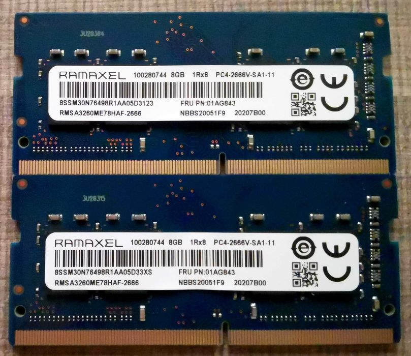 памет RAМ SODIMM 2x 8Gb (16Gb) DDR4 2666 CL19, 260 pin, 1.2v