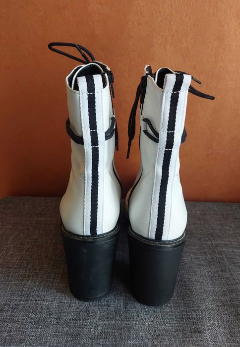 Botine Graceland albe, mărime 40