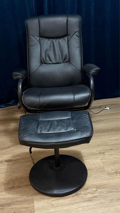 Fotoliu masaj cu suport pentru picioare