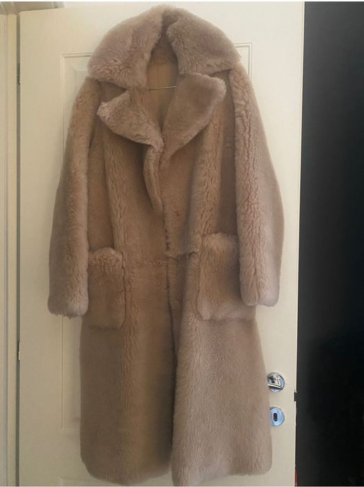 Haină Massimo Dutti, blana oaie, masura S, croiala oversized