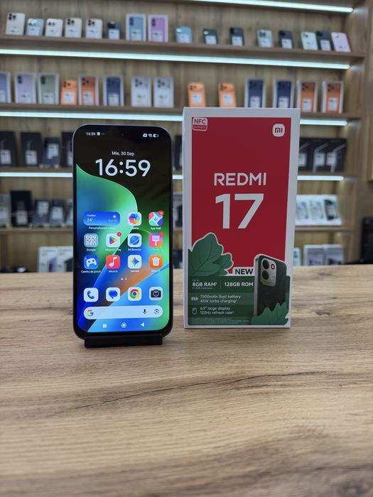 ‼️ Xiaomi Redmi 17 Deep Blue 128Gb/4Gb ram - Sanatate bat.100% - Garantie 12 luni