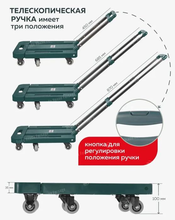 Тележка складная