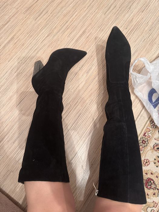 Замшевые сапоги 39 размер