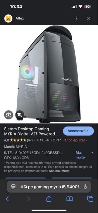 Pc gaming in stare foarte buna