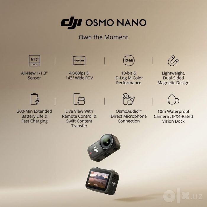Новый Dji Osmo Nano • экшен камера •