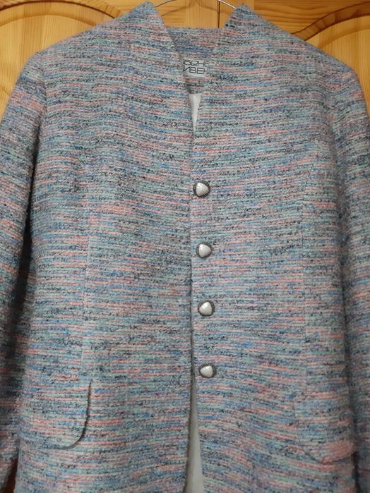 Сако "CHANEL" с Декорации в красив Меланж! НОВО ! Бонус Пола!