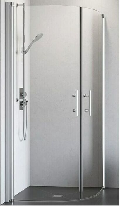 Душ кабина овална Camargue BAUHAUS - 86х86 6 мм термозакалено стъкло