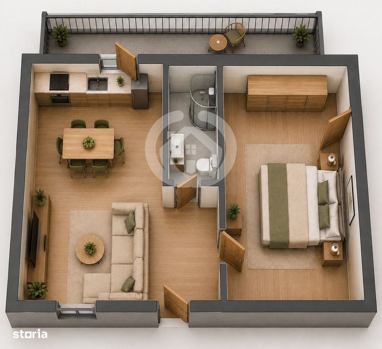 Apartament NOU cu 2 camere | Etaj 1 | Loc de parcare inclus | Sibiu
