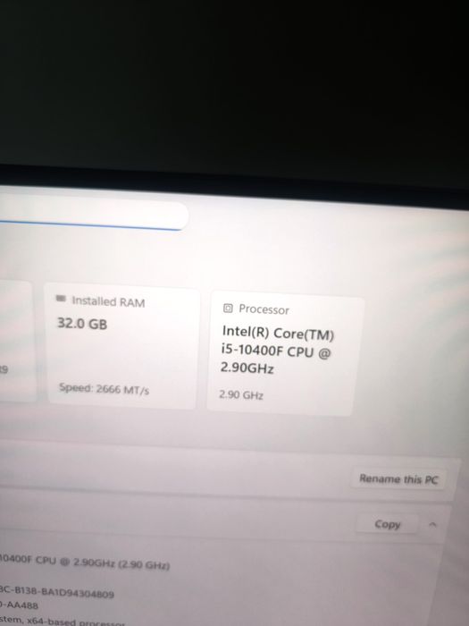 Kit Gaming i5 10400f 32 gb ddr4