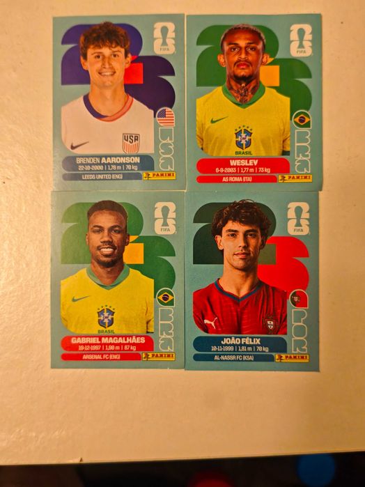 Разменям или продавам карти Panini World cup 2026 и Adrenalyn XL