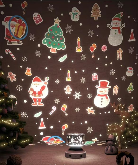 Музыкальный ночник проектор с пультом управления