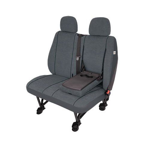Husa bancheta auto cu 2 locuri cu functie masuta pentru Citroen Jumper Jumpy Fiat Ducato Scudo Ford Transit Iveco Daily Sprinter Vito Nissan Opel Movano Vivaro Peugeot Boxer Expert Renault Master-2009 Traf
