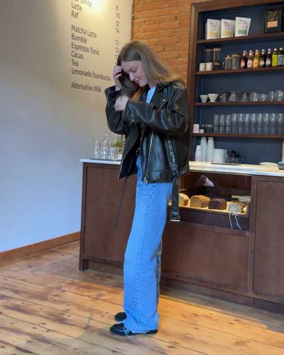 Продам кожанную куртку ZARA