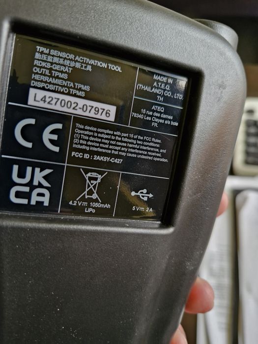 Устройство за обучаване на датчици за гуми  Ateq vt37