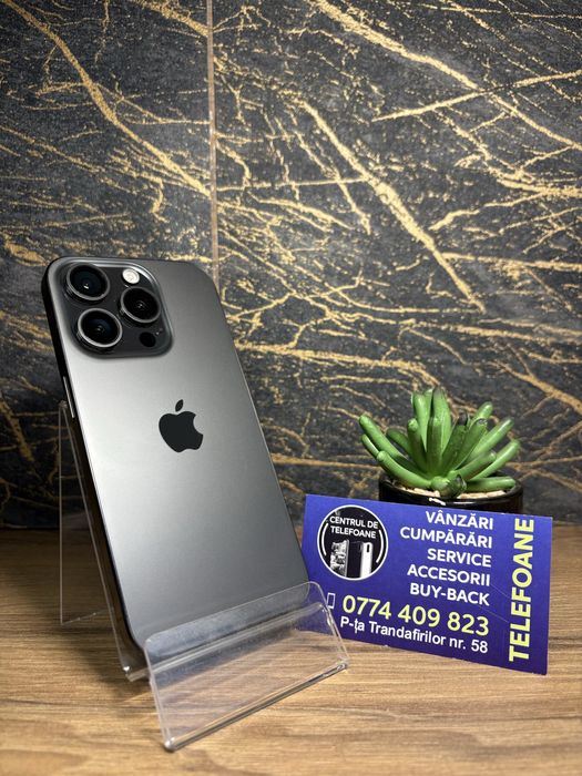 Iphone 15 Pro/128 GB/Garantie 2Ani Centrul de Telefoane/Rate