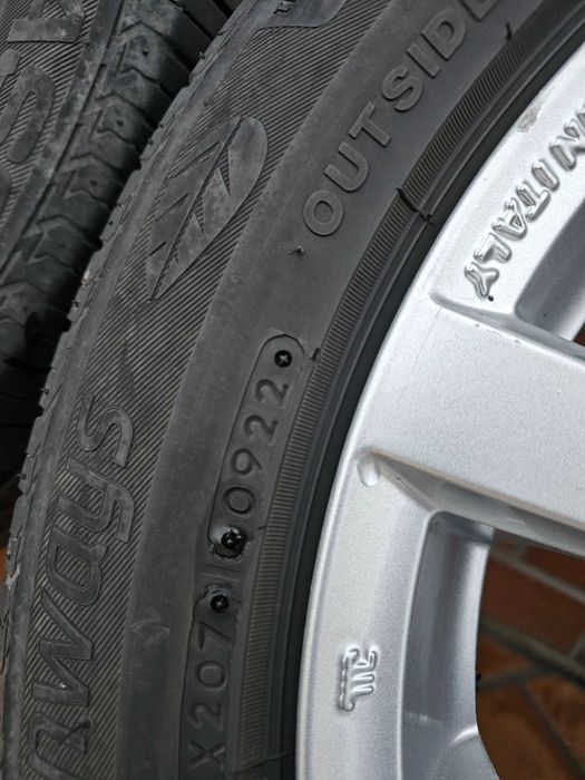 Jante Aliaj VW R16 5x112 ET45 + Anvelope Vară 205/55 R16 DOT22