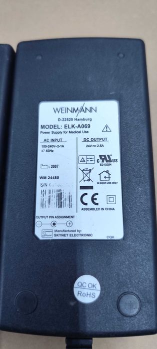 alimentator incarcator 24v 2.5A mufa cu pin central noi cu proba