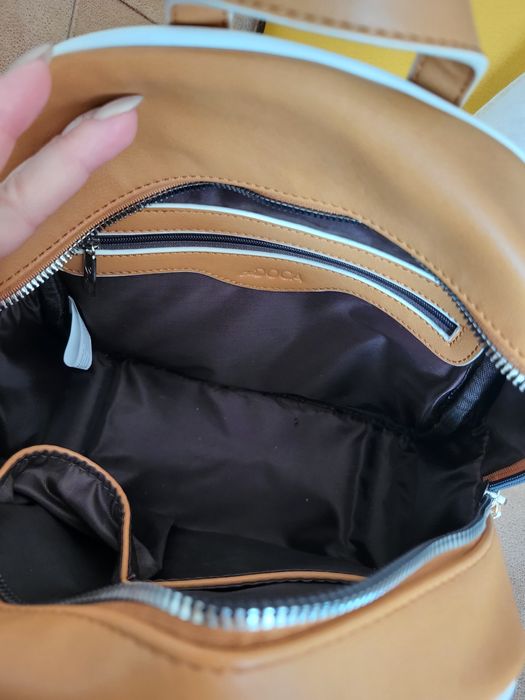 Раница DOCA в цвят камел