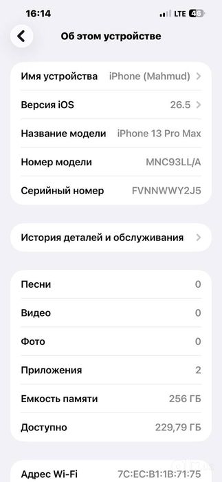 Iphon 13 pro max 256/6