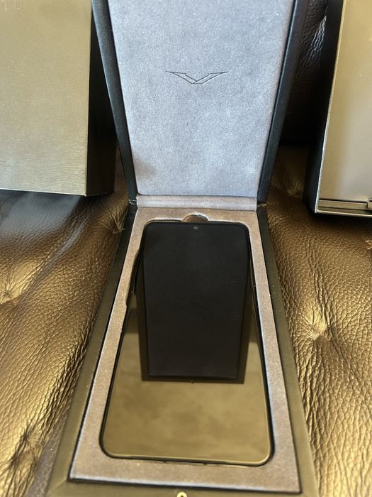 Чисто нов VERTU/ВЕРТУ-Ivertu calf leather gentleman blue