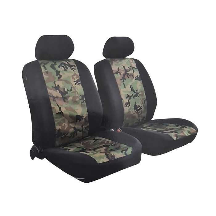 Тапицерия за автомобил, 1+1  6части и 10 части, Камуфлаж сив или зелен