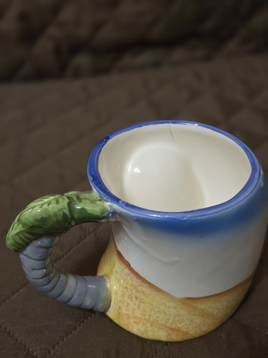 Cană suvenir Tunisia din ceramică - cămilă și palmier 3D