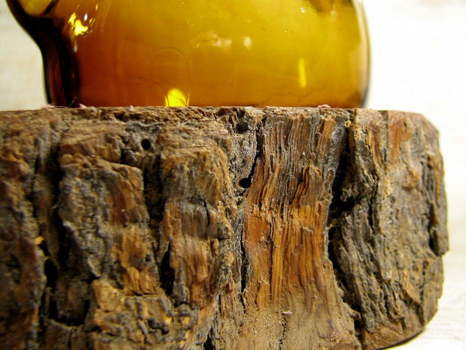 Стар Оливерник - Маслиново Дърво - Ръчно Духано Стъкло -УНИКАТ!