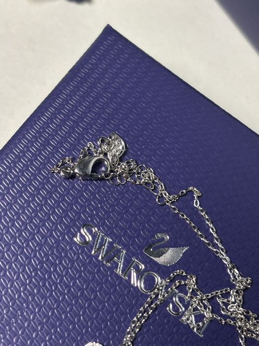 Colier Swarovski lebada albastra