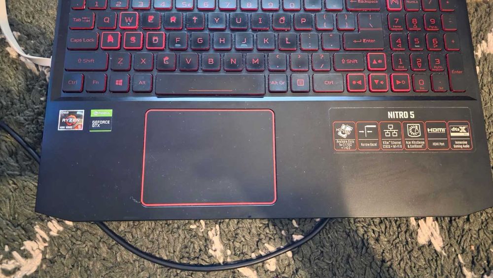 Laptop Gaming Acer Nitro 5 Ryzen 5 4600H 16GB RAMGTX 1650 Ti SSD 512GB