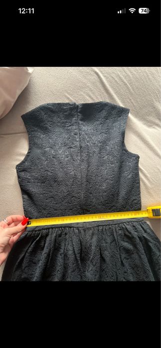 Rochie Zara neagră din bumbac, stare foarte bună